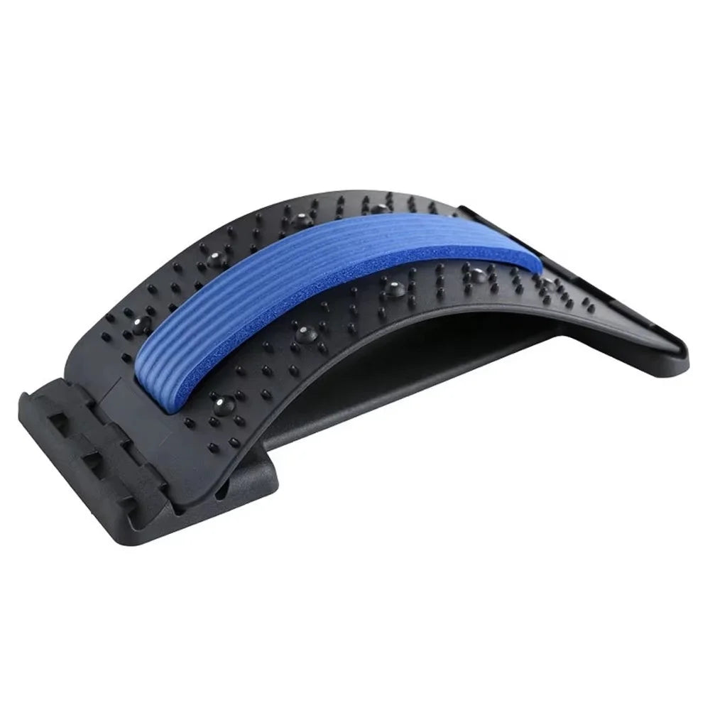 Magnetic Therapy Back Stretcher Multi-Level Adjustable Back Cracker for Lower Back Pain Relief Lumbar Support,Stretching Device