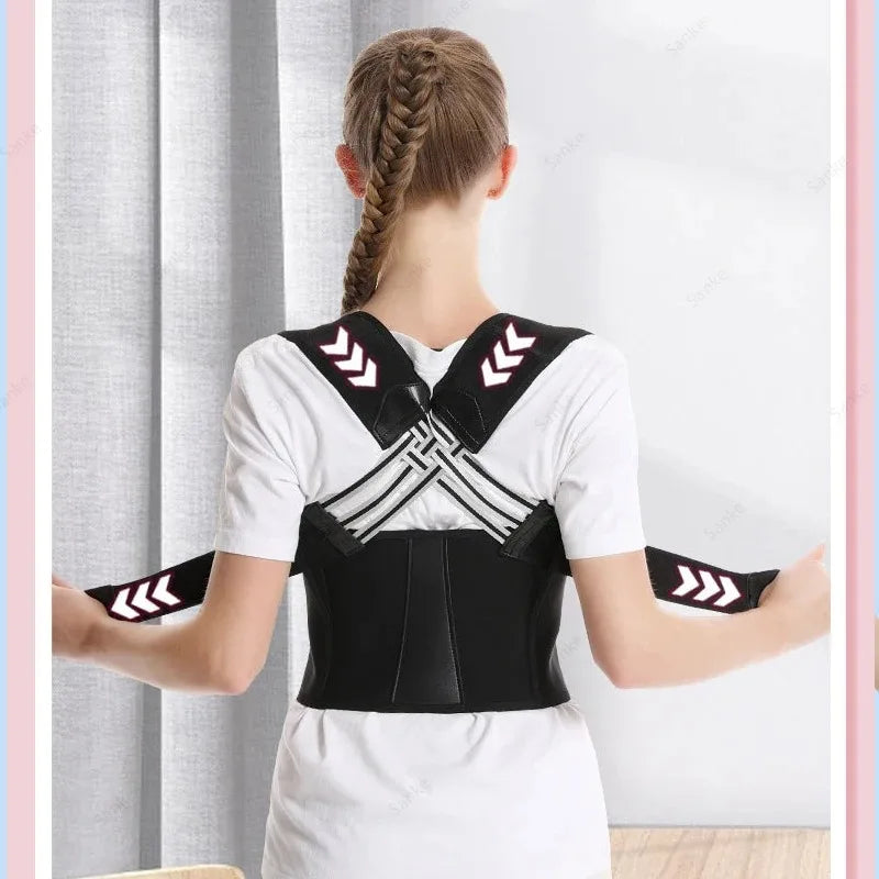 New Adult Posture Corrector Belt Breathable Back Correction Strap for Women Men Back Support Sitting Position Correction Tool